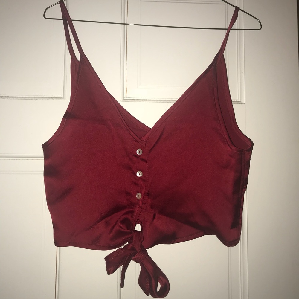 Zaful Red Crop Top